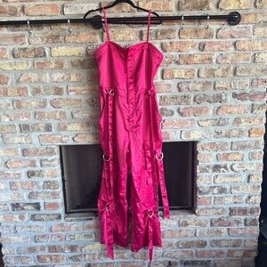 Nasty Gal Hot Pink Jumpsuit